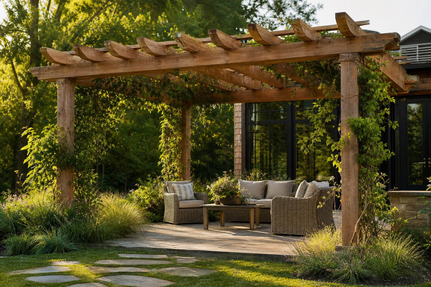 Pergola Taman Rumah